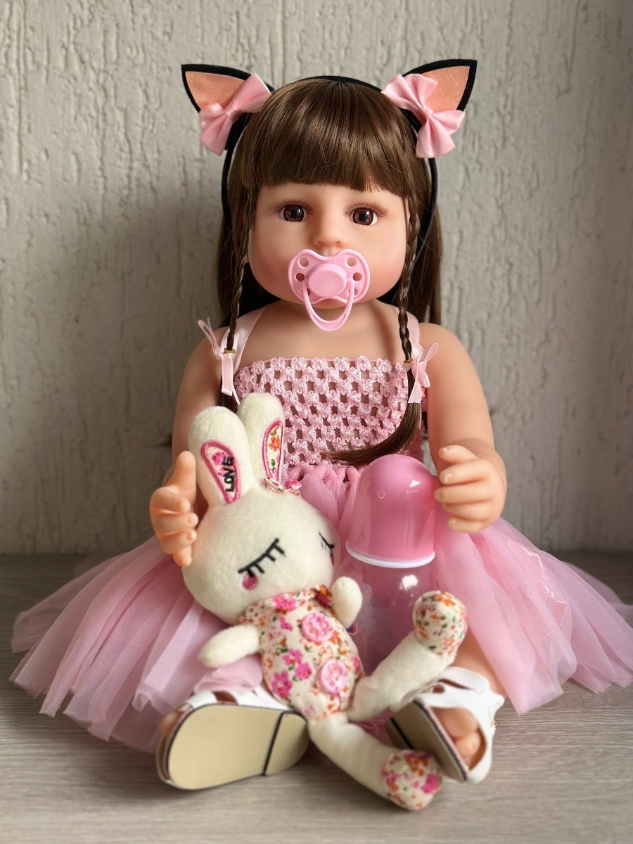Muneca Reborn 100 Silicona Y Accesorios