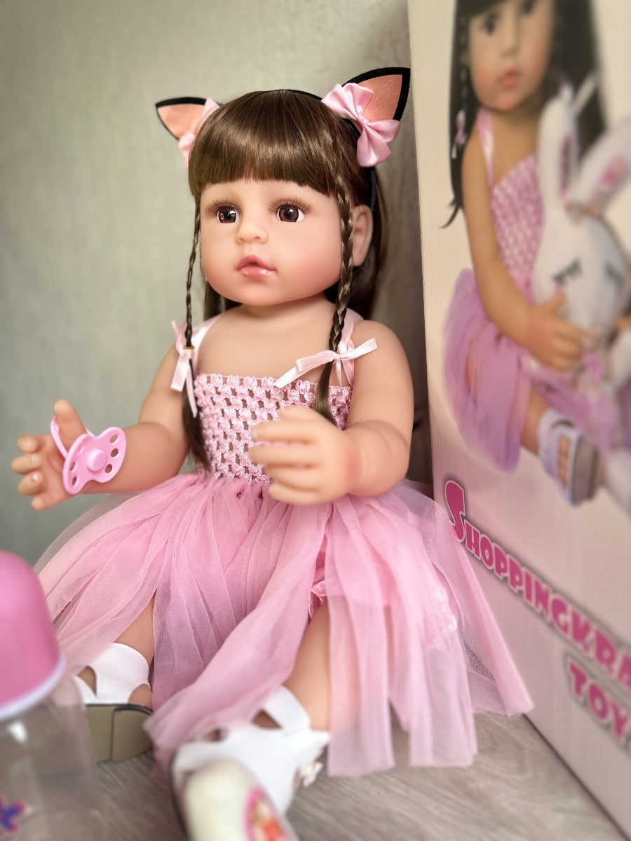 Muneca Reborn 100 Silicona Y Accesorios