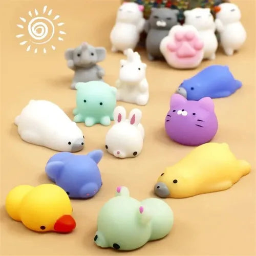 Kit 80 Mini Muñequitos Squishy Originales – Antiestrés y Coleccionables