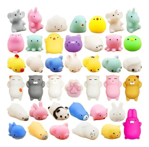 Kit 80 Mini Muñequitos Squishy Originales – Antiestrés y Coleccionables
