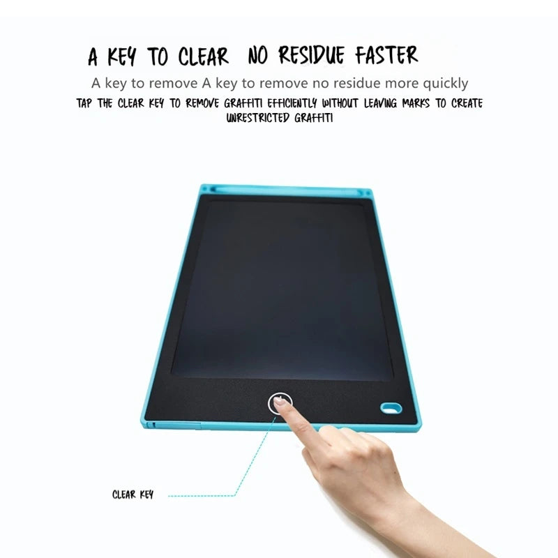 Tabletas de escritura digitales electrónicas de 12 pulgadas, tableros para garabatear con pantalla Lcd colorida, tabletas de dibujo de escritura a mano para niños, regalos