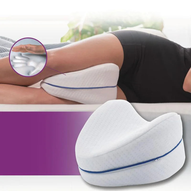 Almohada para piernas con memoria en forma de corazón