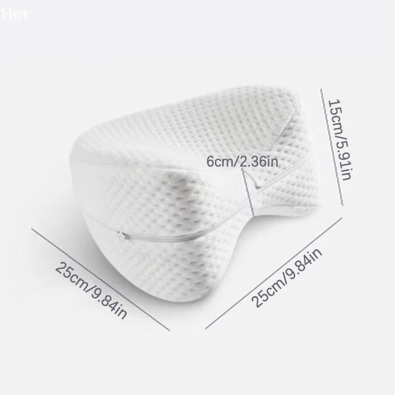Almohada para piernas con memoria en forma de corazón