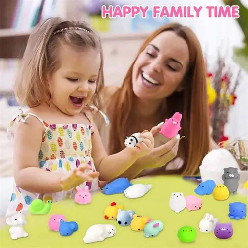 Kit 80 Mini Muñequitos Squishy Originales – Antiestrés y Coleccionables