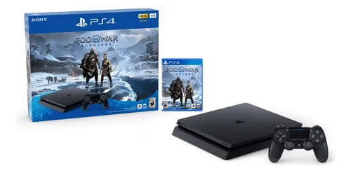 PlayStation 4 Slim (Segunda Mano Certificada) – Impecable + 2 Controles y 3 Juegos Digitales