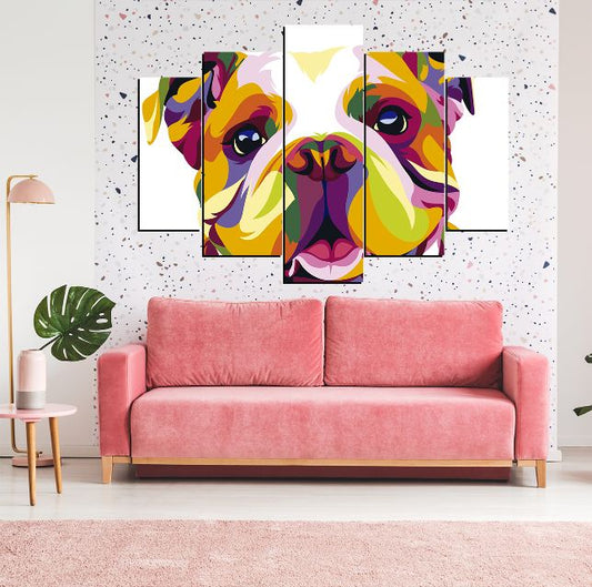 Cuadro   5 Piezas – perro