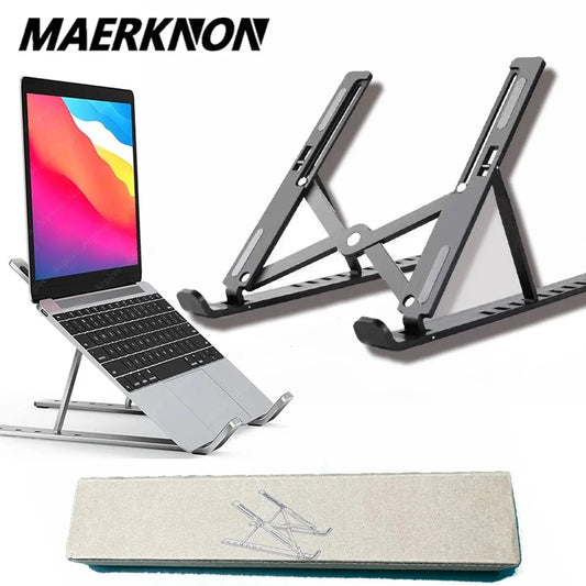 Soporte plegable para ordenador portátil, soporte de refrigeración para portátil