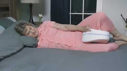 Almohada para piernas con memoria en forma de corazón